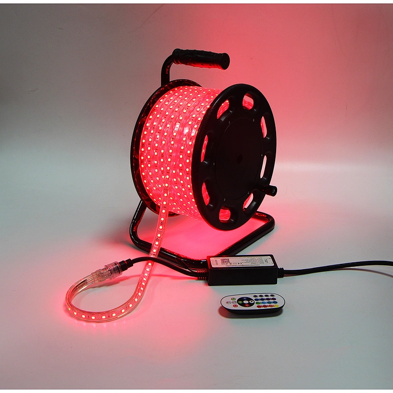 25M Portable Drum Kit AC RGB Strip Light  Colorful Change  Smart APP or IR Remote Control Waterproof Outdoor Garden Decoration Flexible Strip Light