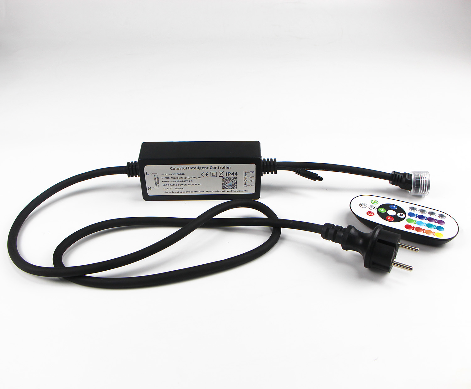AC230V RGB Controller Smart APP or IR Remote Control Colorful Intelligent Controller
