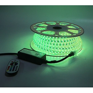 25M Roll AC RGB Strip Light SMD5050 RGB Colorful Change  Smart APP or IR Remote Control Waterproof Outdoor Home Room Decor Flexible Strip Light