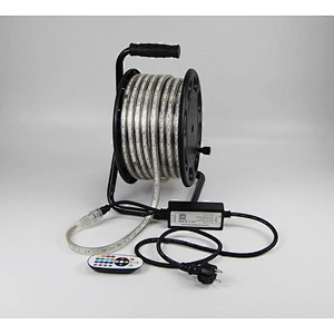 25M Portable Drum Kit AC RGB Strip Light  Colorful Change  Smart APP or IR Remote Control Waterproof Outdoor Garden Decoration Flexible Strip Light