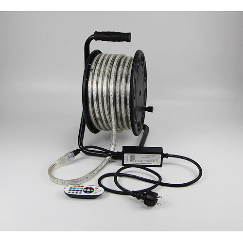 25M Portable Drum Kit AC RGB Strip Light  Colorful Change  Smart APP or IR Remote Control Waterproof Outdoor Garden Decoration Flexible Strip Light