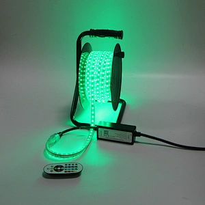 15M Portable Drum Kit AC RGB Strip Light RGB Colorful Change  Smart APP or IR Remote Control Waterproof Outdoor Christmas Flexible LED Strip Light