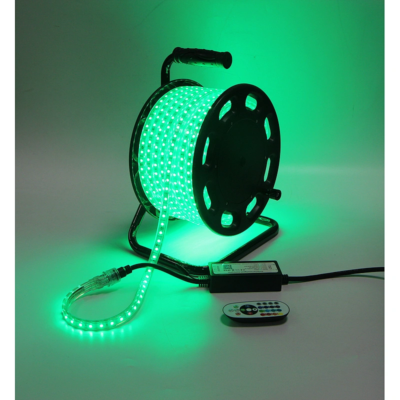 25M Portable Drum Kit AC RGB Strip Light  Colorful Change  Smart APP or IR Remote Control Waterproof Outdoor Garden Decoration Flexible Strip Light