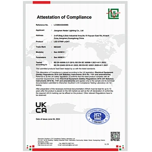 UKCA CERTIFICATION - (LVD) - LED STRIP LIGHT