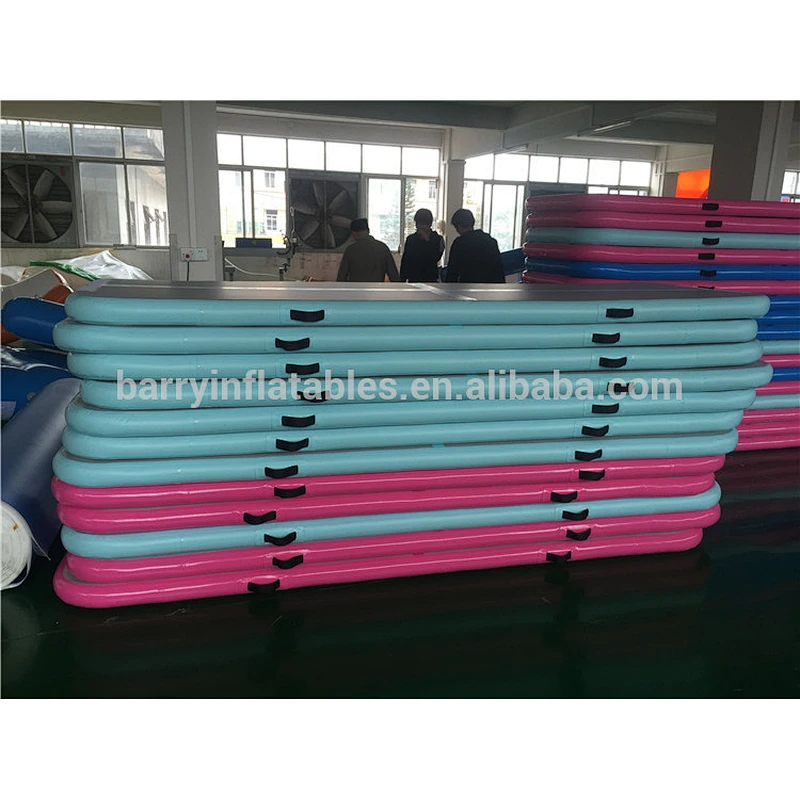 Hand Made1.2mm DWF Home Airtrack Tumbling Gym Mat Inflatable Air Track Gymnastics