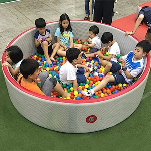 Safety Hot drop stitch fabric new material inflatable custom made inflatable pool ball pit for kids