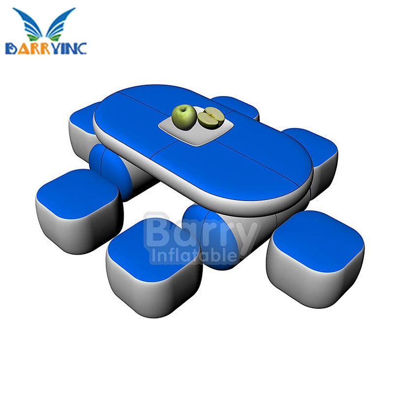 Custom size drop stitch soft and durable inflatable desk furniture sofa and stool for Exhibition or rest