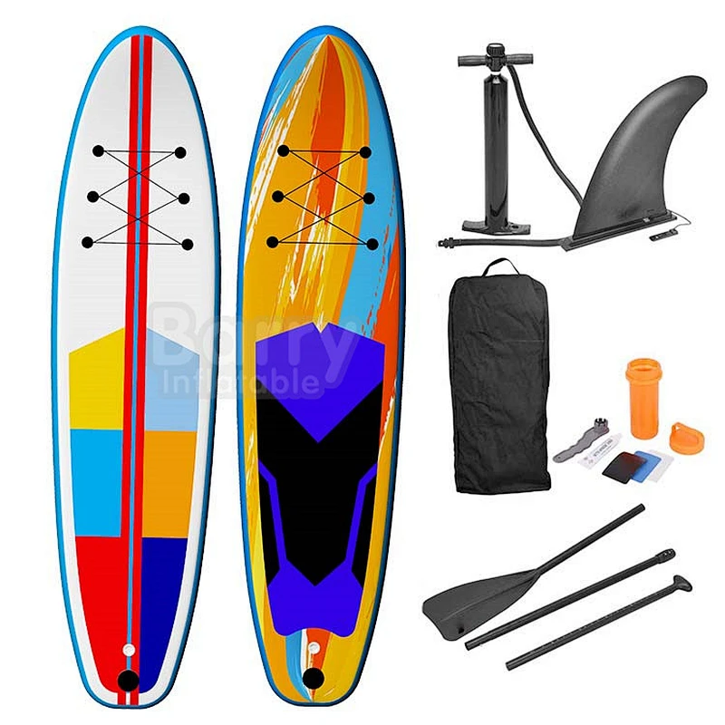 Wholesale Cheap Double Layer  Drop Stitch PVC Stand up Sup Paddle Board Inflatable Surfboard
