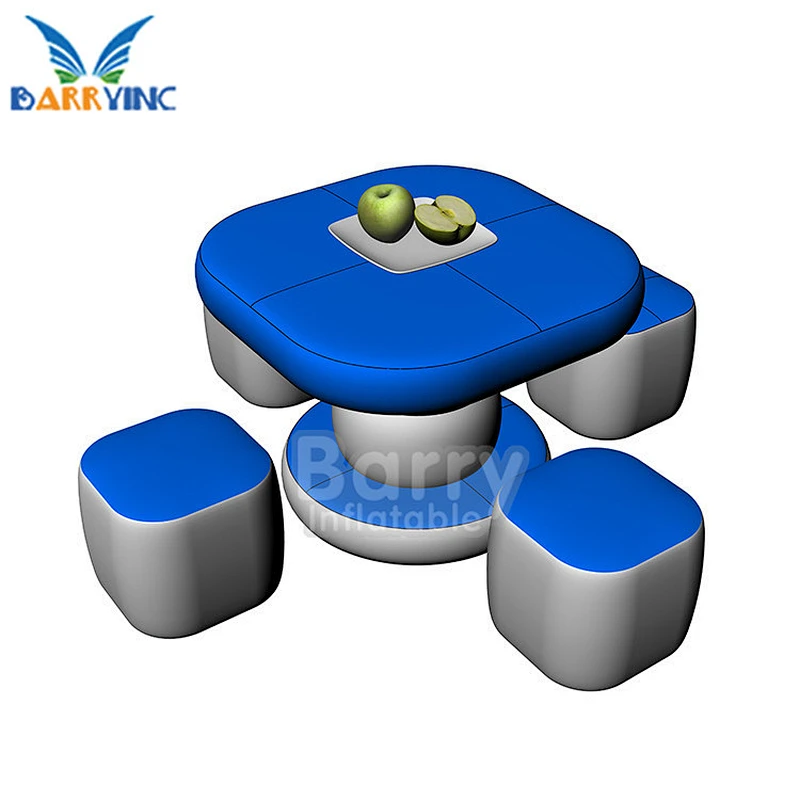 Custom size drop stitch soft and durable inflatable desk furniture sofa and stool for Exhibition or rest