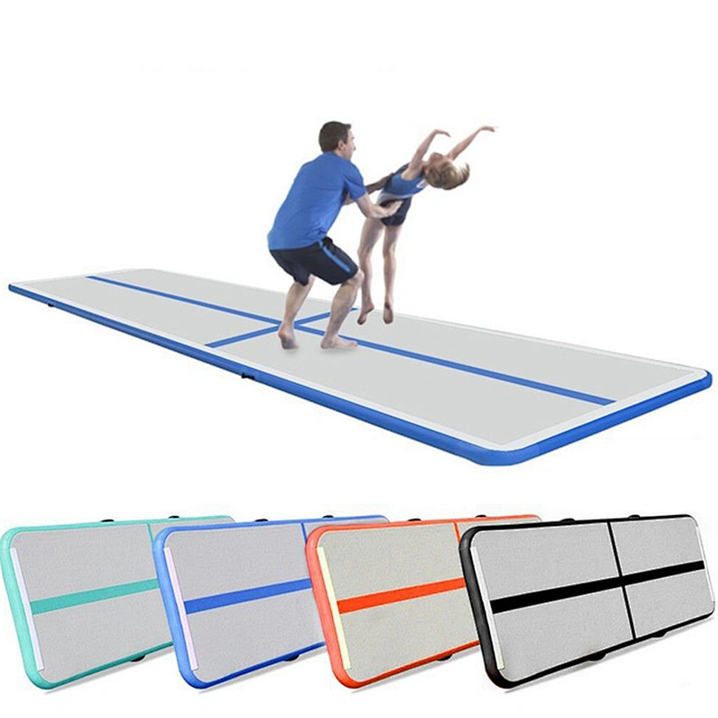 Factory price electric airpump bouncy tumbling  air track ,inflatable air tumble track gym mat