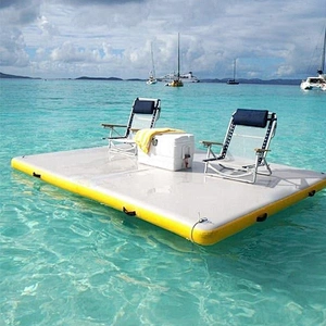 Hot-selling inflatable dock floating bed floating platform on water for rowing boats ,paddle boats