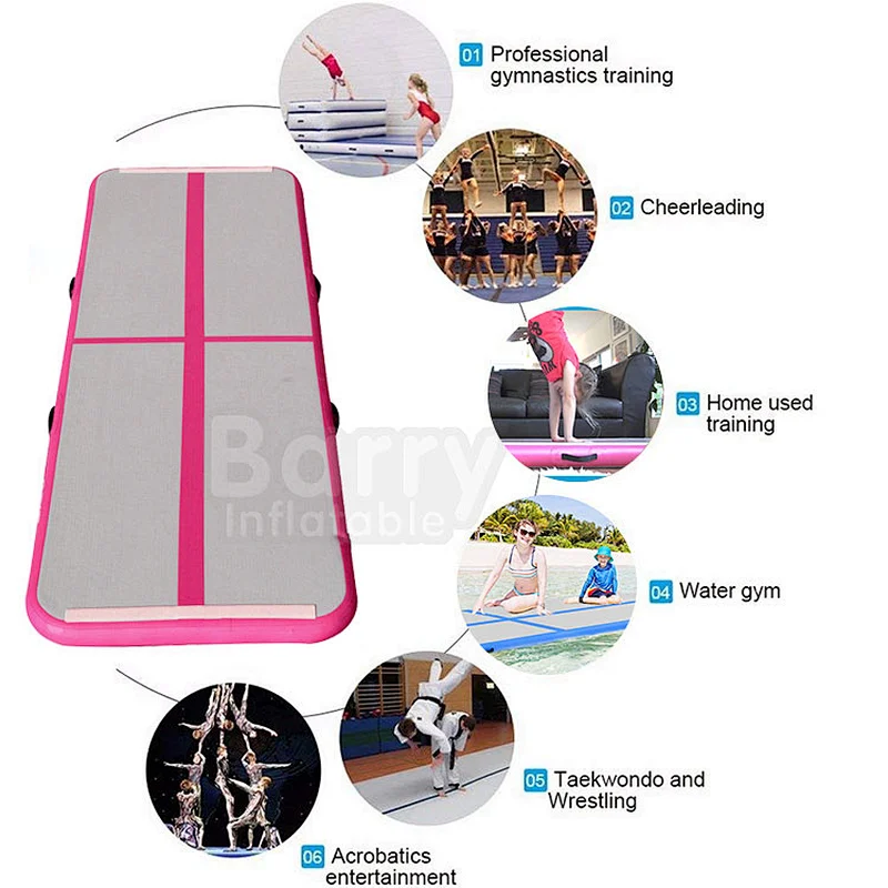 Guangzhou Manufacturer Gym Tumble Airtrack Inflatable Gymnastics Air Track Australia For Sale