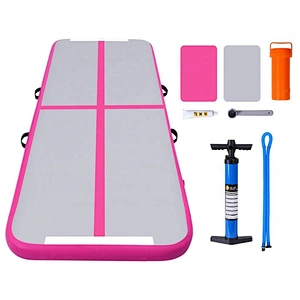 Support OEM&ODM Factory Gymnastics Airtrack Tumbling Inflatable Pink Air Track for Home Used