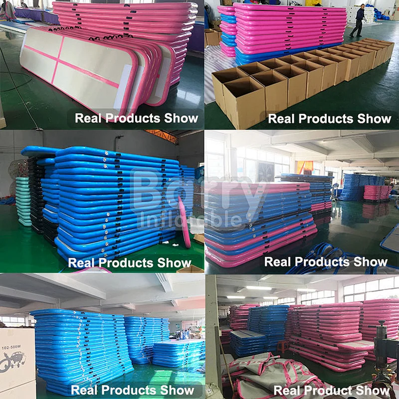 Buy China products Guangzhou Barry inflatable Factory Wholesale Price Gym mat Air tumble track inflatable air mat for gymnastics
