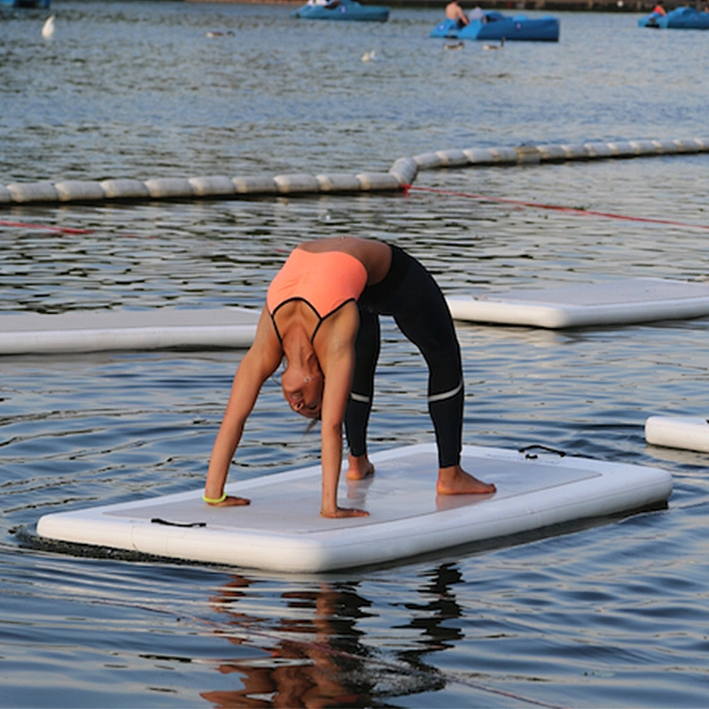 Durable cheap inflatable floating pool yoga board fitness mats  , inflatable yoga mat on water