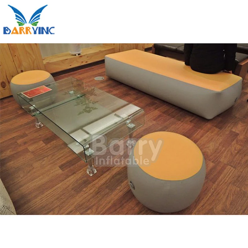 Custom size drop stitch soft and durable inflatable desk furniture sofa and stool for Exhibition or rest