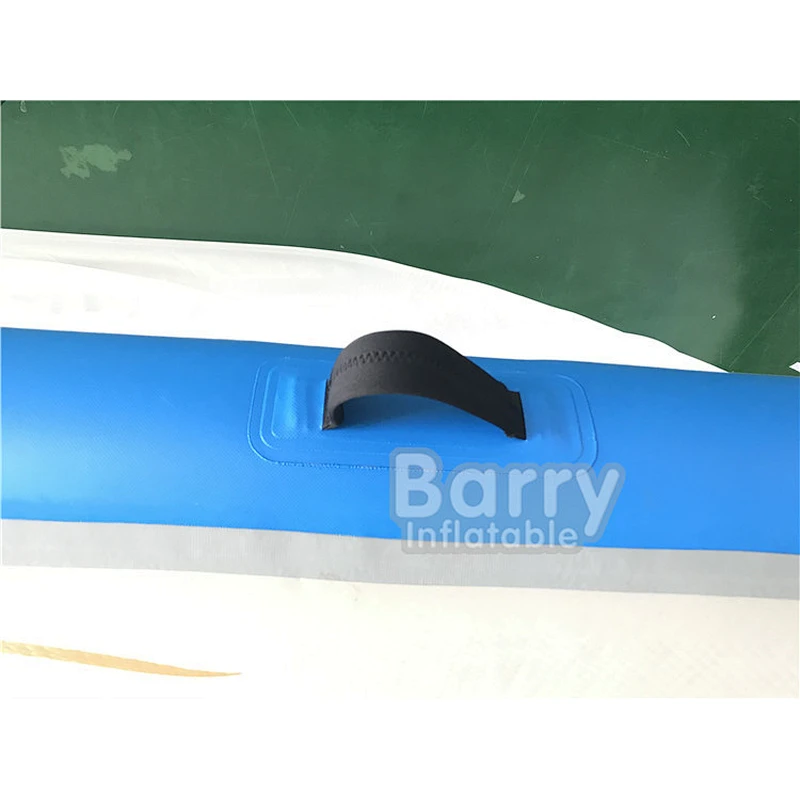 Barry Factory Price Double Layer DWF Drop Stitch Inflatable Ocean Pool With Netting Enclosure For Protect Swimming