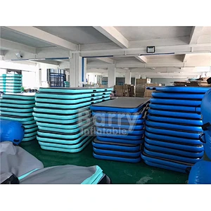 Factory drop stitch fabric sport inflatable air roller barrel , air track set for gymnastics