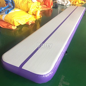 Wholesale Gymnastics Inflatable 8m Air Track Double DWF Gym Mat Inflatable Air Tumble Track For Sale