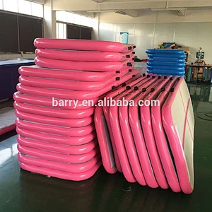 Professional supplier inflatable tricking mat gymnastics rhythmic training mats gym air floor , gymnastics incline mat