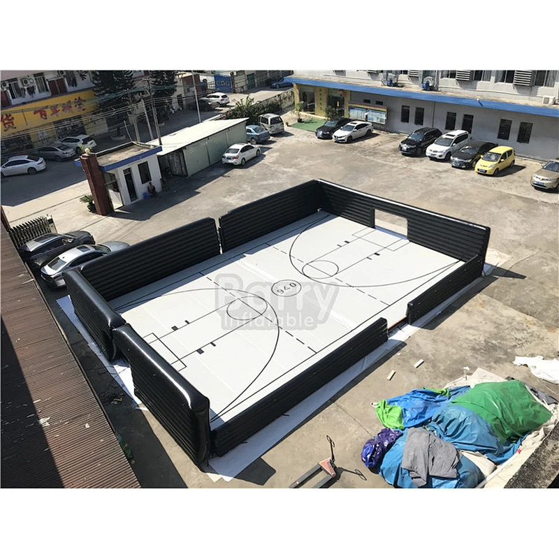 Drop Stitch Fabric Material Inflatable Game Area Football Field , Airtrack Mat Design for Inflatable Soccer Court for Sale