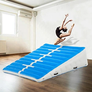 Manufacture Gymnastics Exercise Inflatable Air Track Ramp / Gymnastic Air Incline Triangle Ramp Mats