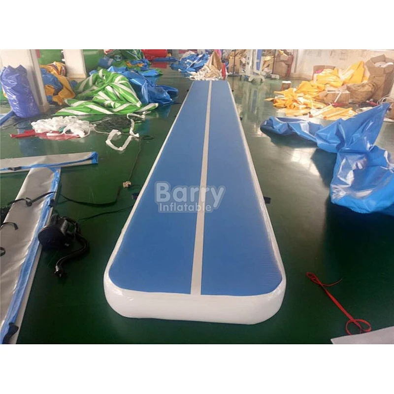 Buy Barry Factory Prices 8M Gymnastics Air Training Track Mat Inflatable Air Tumble Track Pro With Air Pump
