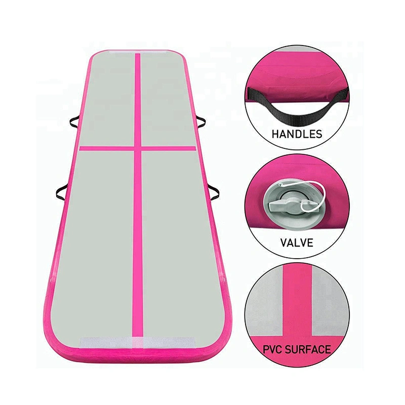 10cm 20cm 30cm Thickness Pink Inflatable Gymnastics Mat Tumbling Inflatable Air Track/Yoga Mat On Water