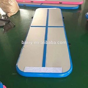 Professional supplier inflatable tricking mat gymnastics rhythmic training mats gym air floor , gymnastics incline mat