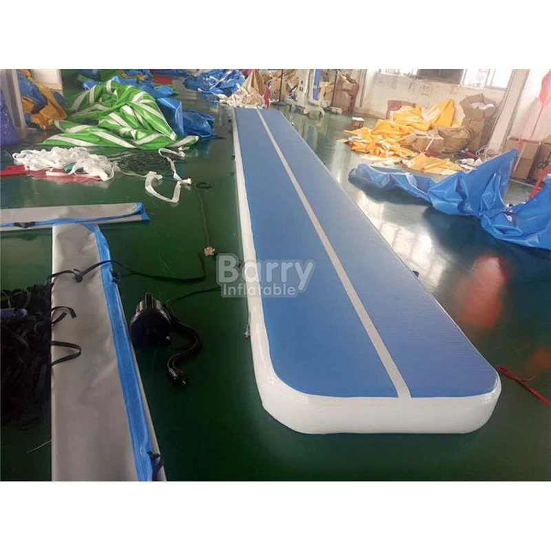 Buy Barry Factory Prices 8M Gymnastics Air Training Track Mat Inflatable Air Tumble Track Pro With Air Pump