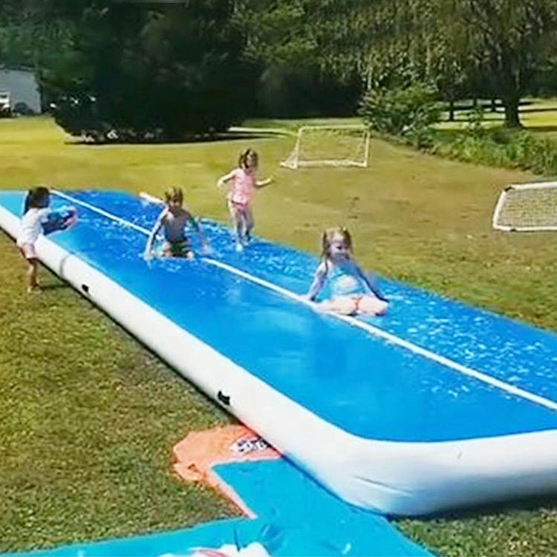 Backyard Water Slip Slide 20cm deep gymnastics air track mats inflatable