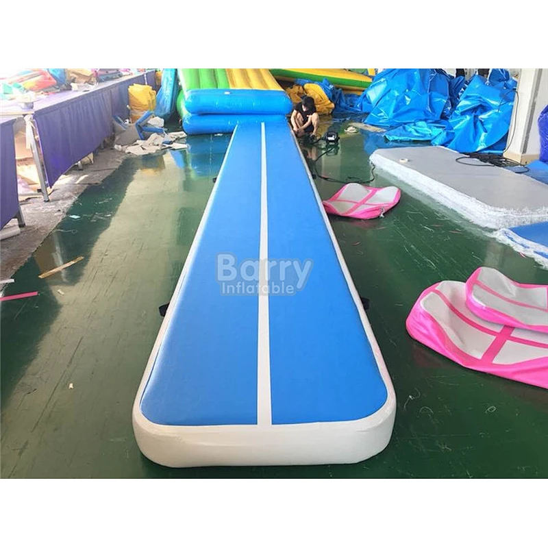 Buy Barry Factory Prices 8M Gymnastics Air Training Track Mat Inflatable Air Tumble Track Pro With Air Pump