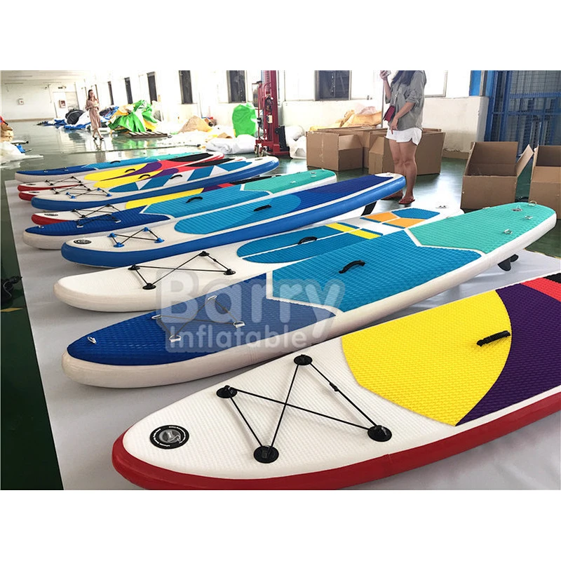 Non-Slip stand up inflatable sup paddle board with 3 Fins