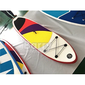 Hot sale custom made polyethylene material paddle boards inflatable stand-up 12'6