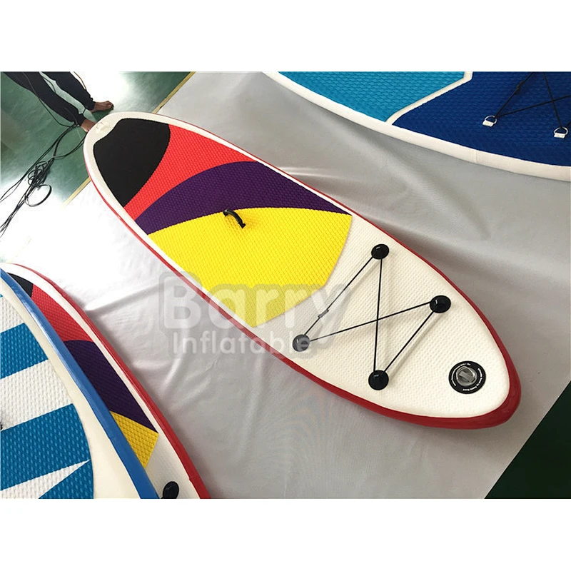 Hot sale custom made polyethylene material paddle boards inflatable stand-up 12'6