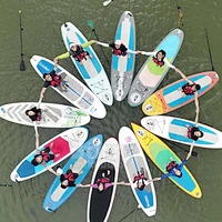 wholesale cheap price new arrival surfing see through paddle board China factory