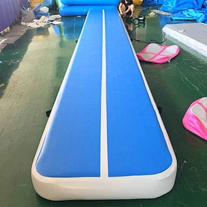 Buy Barry Factory Prices 8M Gymnastics Air Training Track Mat Inflatable Air Tumble Track Pro With Air Pump