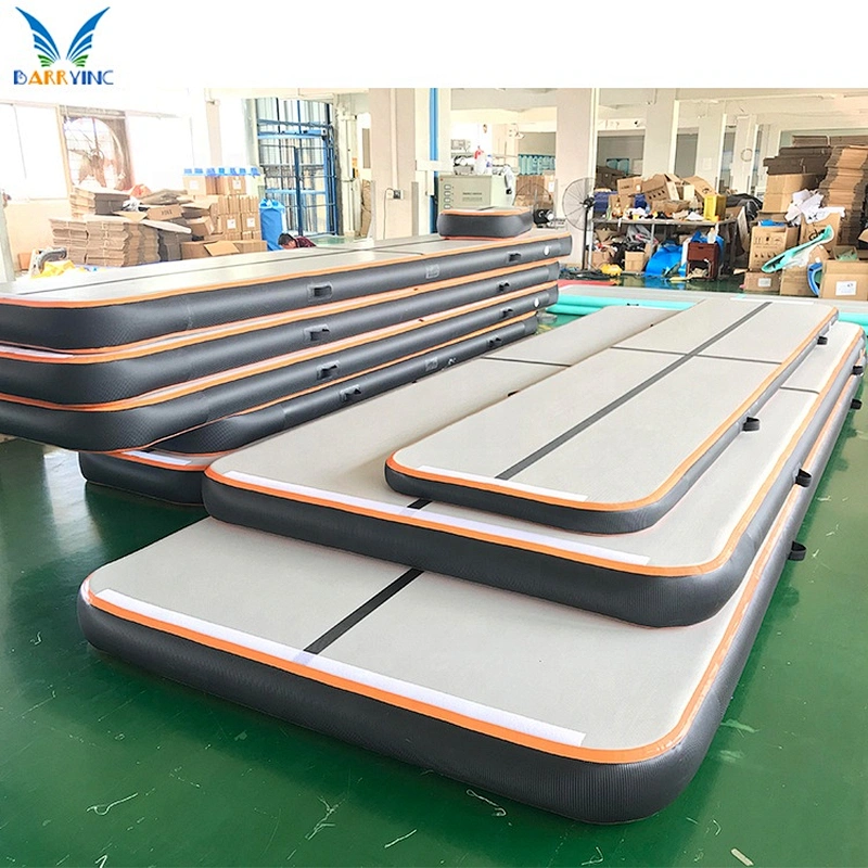 Customized logo size cheap inflatable air track gymnastics tumbling