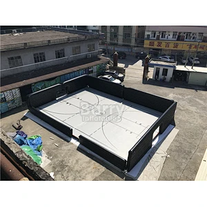 Drop Stitch Fabric Material Inflatable Game Area Football Field , Airtrack Mat Design for Inflatable Soccer Court for Sale