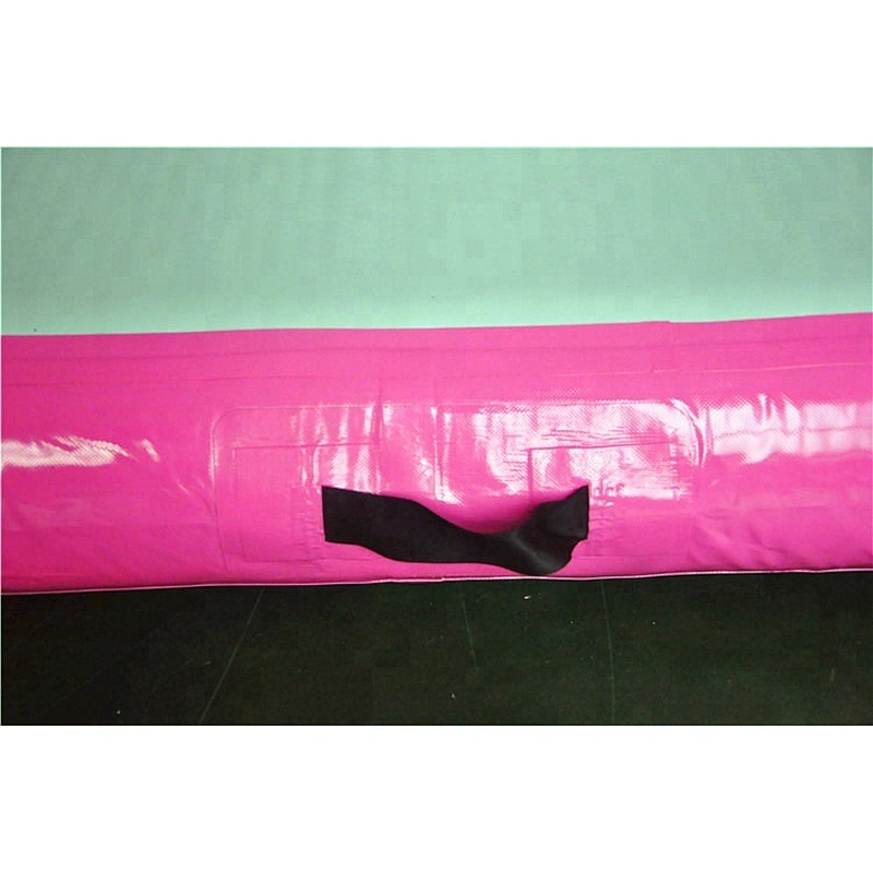 Pink inflatable exercise gym mat for home use , gymnastics mats cheap price