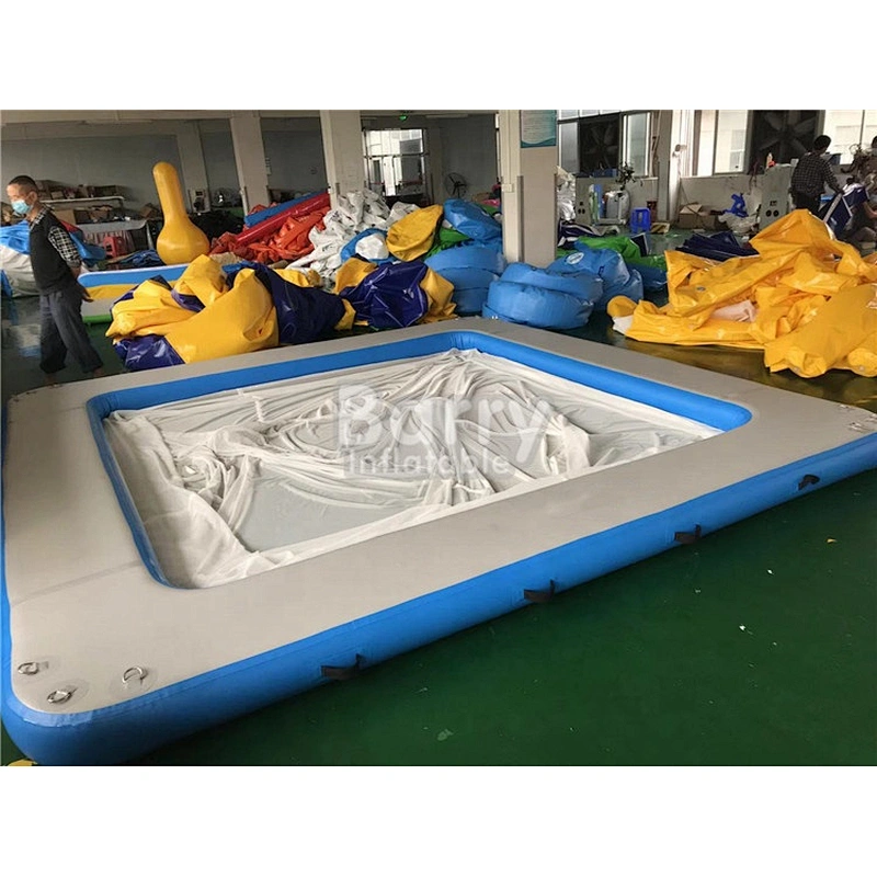 Custom Made Size Double Layer Double Wall Fabric Inflatable Pools Inflatable Floating Swimming Pool Sea Pool for Yacht Boats