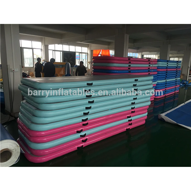 Hand Made1.2mm DWF Home Airtrack Tumbling Gym Mat Inflatable Air Track Gymnastics