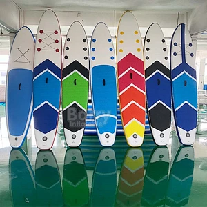 China factory fun water stand up free-standing inflatable paddle board double layer drop stitch