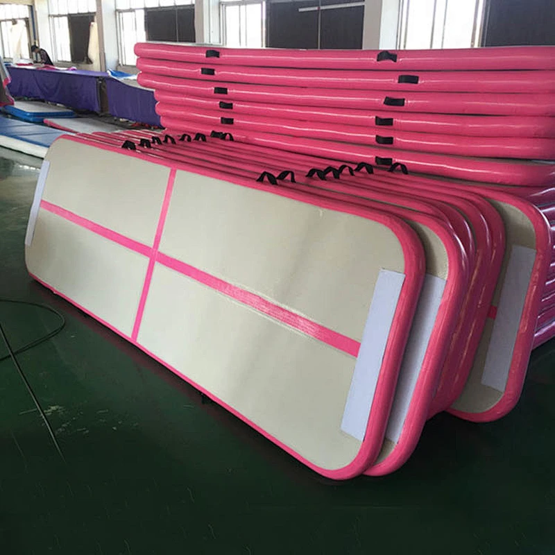 Professional supplier inflatable tricking mat gymnastics rhythmic training mats gym air floor , gymnastics incline mat