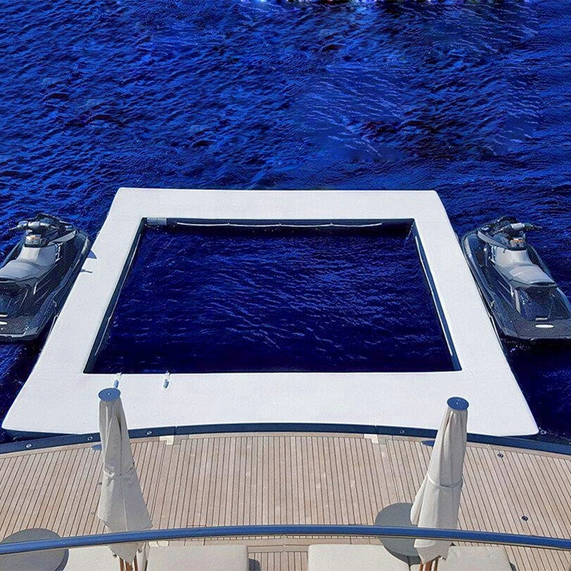 Customized Design New Hot Material Drop Stitch Fabric Inflatable Ocean Pool Anti Floating Objects For Swimming