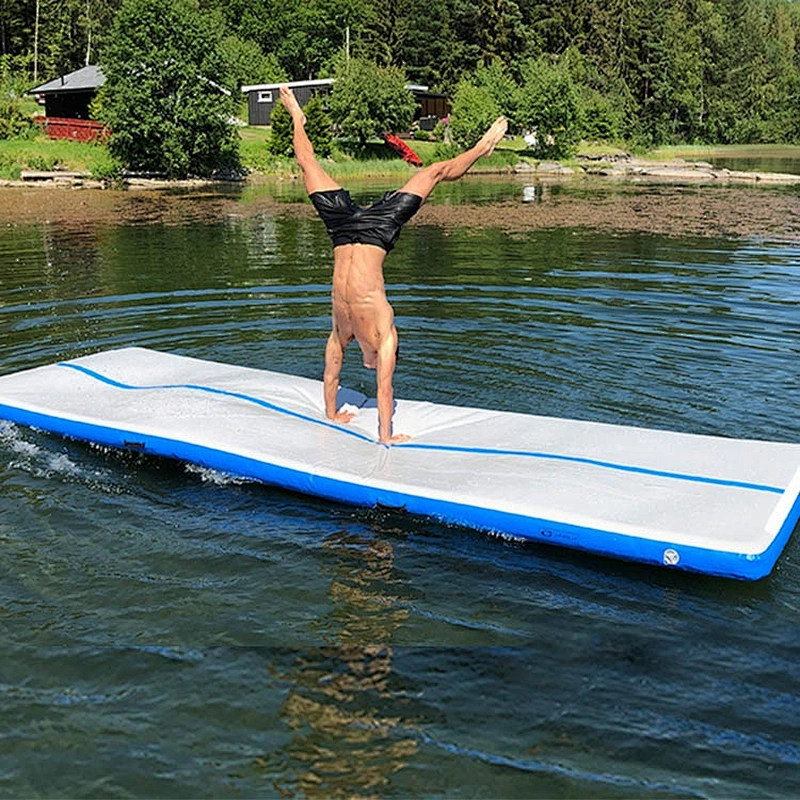High quality China factory cheap price inflatable yoga mat on water for sale