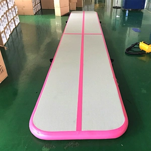 Custom made color and size cheap inflatable air tracks matte , gymnastics mats for home use