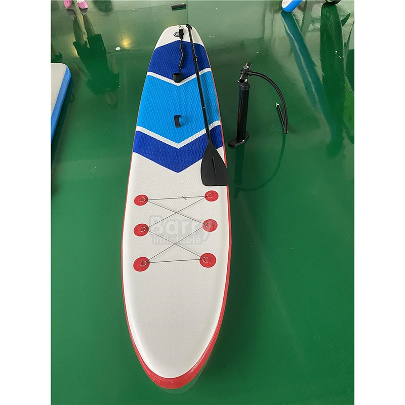11'32'' 6'' Drop Stitch and PVC Inflatable Stand up Paddle Board traveling Board with fin, Leash, Repairing kit