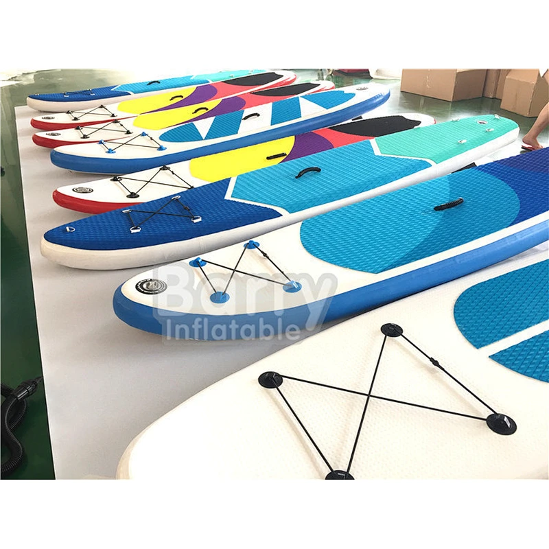 Hot sale custom made polyethylene material paddle boards inflatable stand-up 12'6