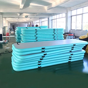 Custom made color and size cheap inflatable air tracks matte , gymnastics mats for home use